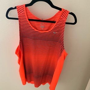 Nike striped workout tank, drifit